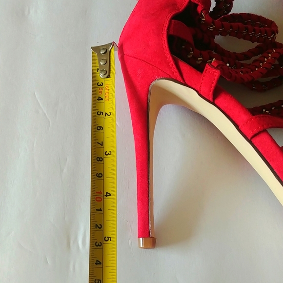 Just Fab 5" Heels W Ankle Wrap - Picture 6 of 8